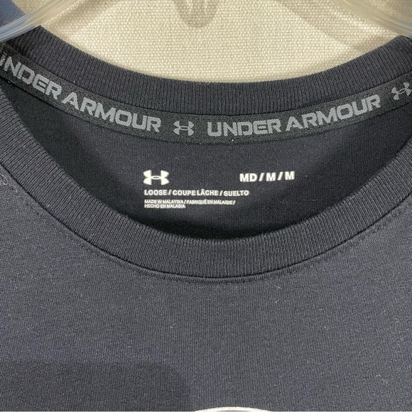 Under Armour Slam Dunk Indy Car Racing Graphic Tee Shirt Black Men’s Medium - Picture 4 of 8